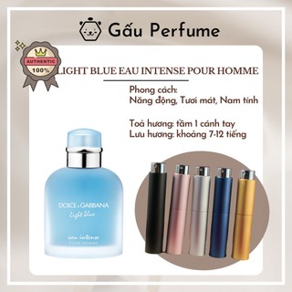 Mẫu thử Light Blue Eau Intense Pour Homme 10ML chính hãng