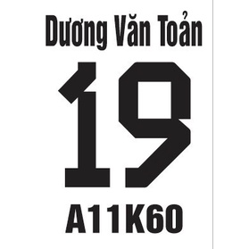 In số trước ngực - Gói in theo yêu cầu cho 1 áo