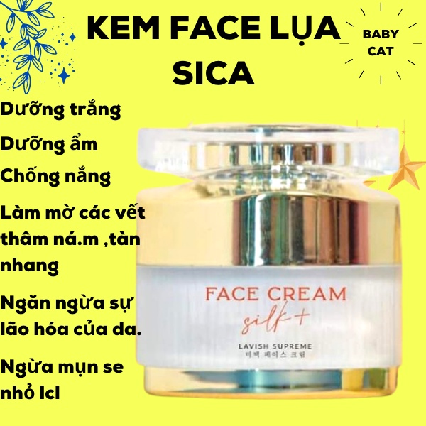 Face silk, kem face Lụa sica white dưỡng da cao cấp DÀNH CHO DA DẦU Lớn