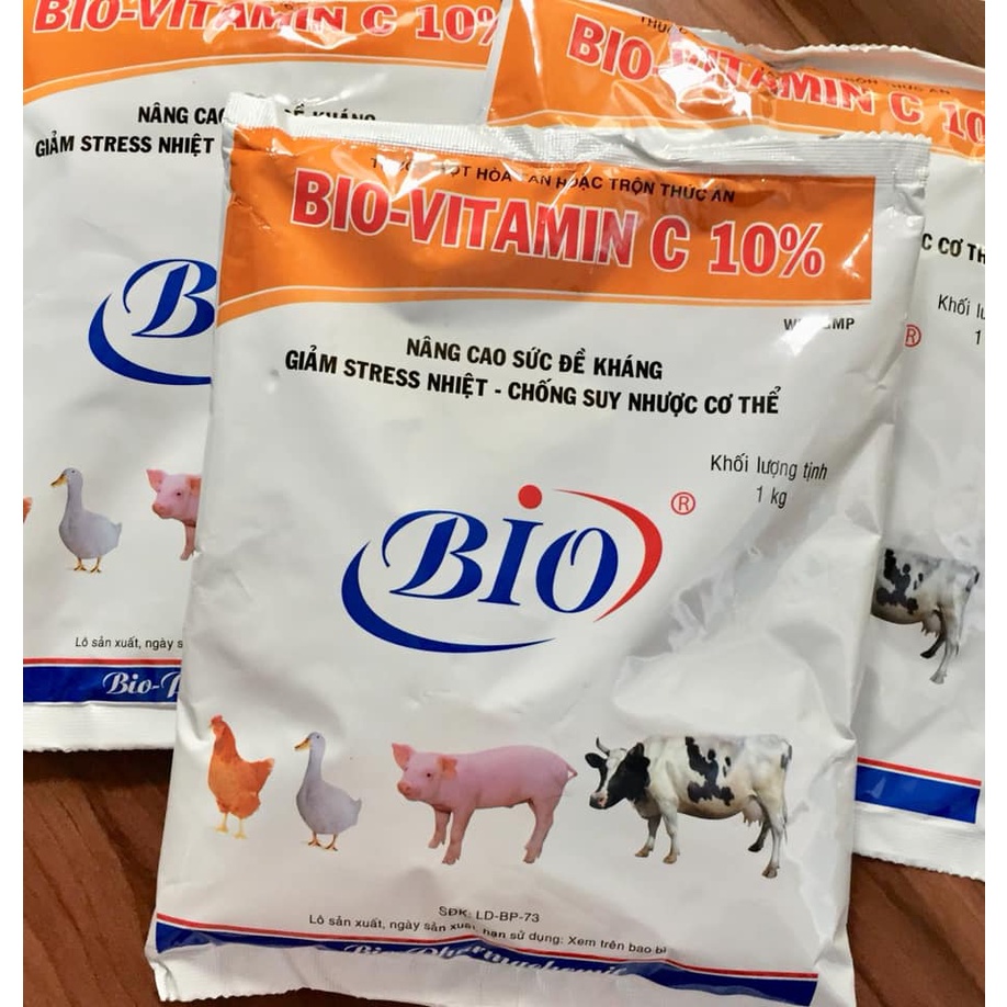 BIO VITAMIN C 10% (Gói 1kg) Date 2 năm kể từ ngày sản xuất Vitamin & chất bổ sung dinh dưỡng