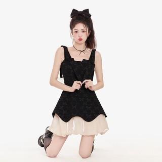 Đầm tiểu thư hai dây, dáng xòe thiết kế độc đáo, phong cách xinh xắn, dễ thương, váy công chúa 2 dây thời trang xuân hè