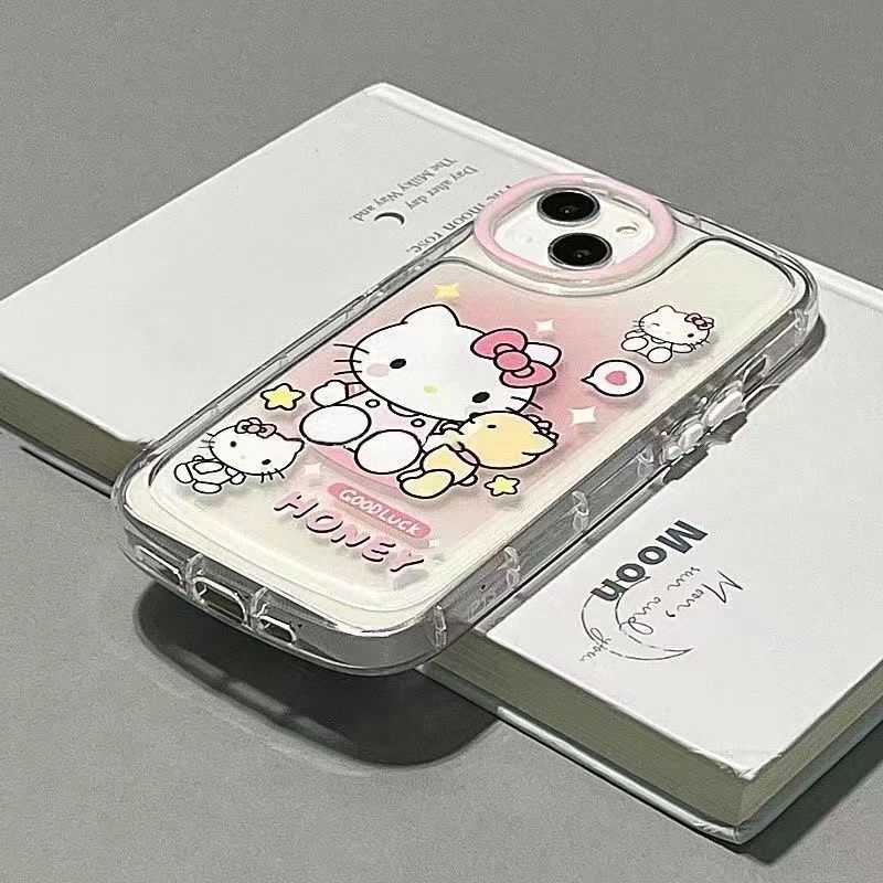 Ốp Điện Thoại Mềm In Hình Mèo Hello Kitty Cho Iphone 13promax 11 pro 12 14 pro max 12Promax 11 XR / XS xsmax 7plus 8plus