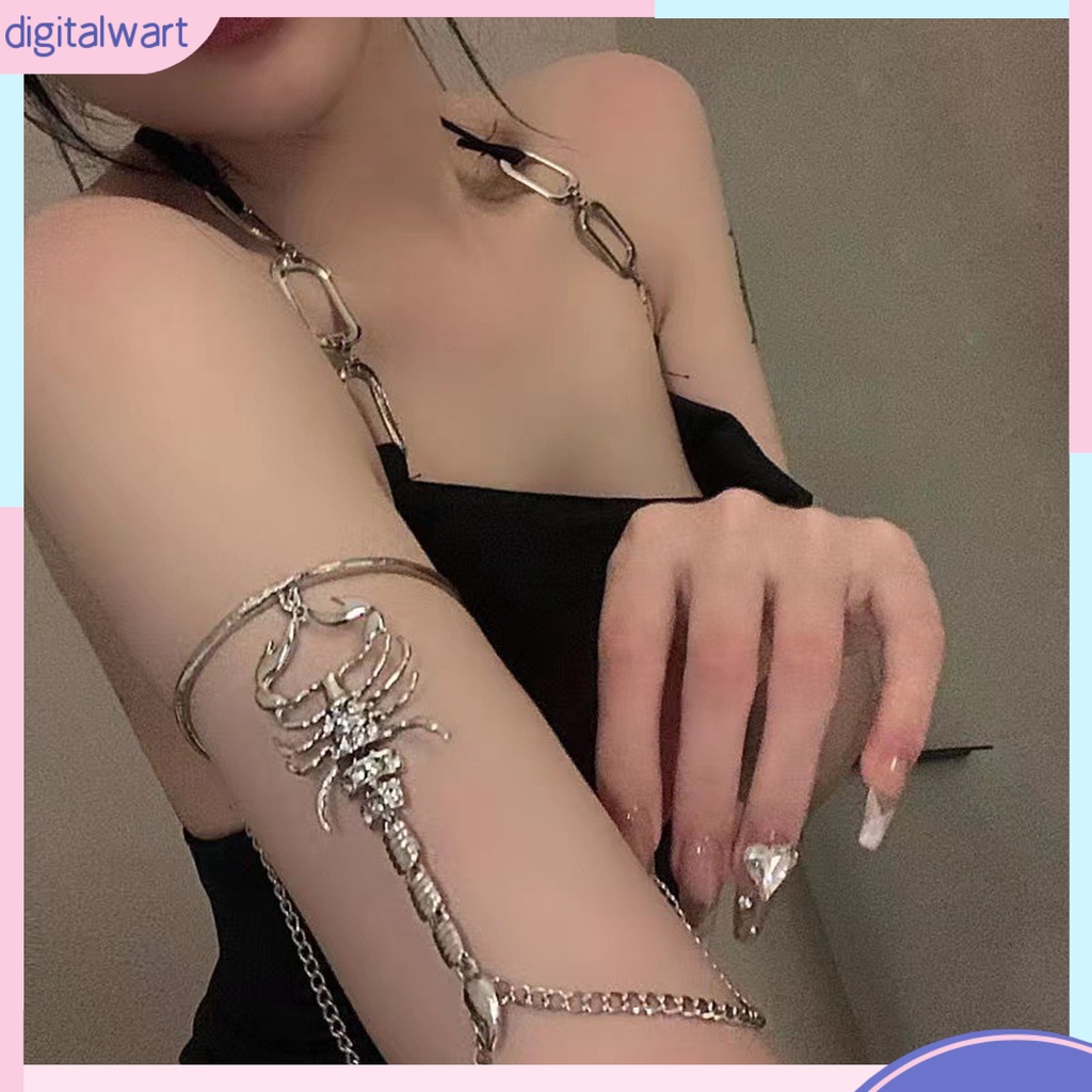 [DIWA] Nhẫn Đeo Cánh Tay Nhiều Tầng Màu Sắc Trơn Trang Trí Chuỗi Xích Trên Bằng Hợp Kim Sáng Tạo Cho Nữ Mỗi Ngày