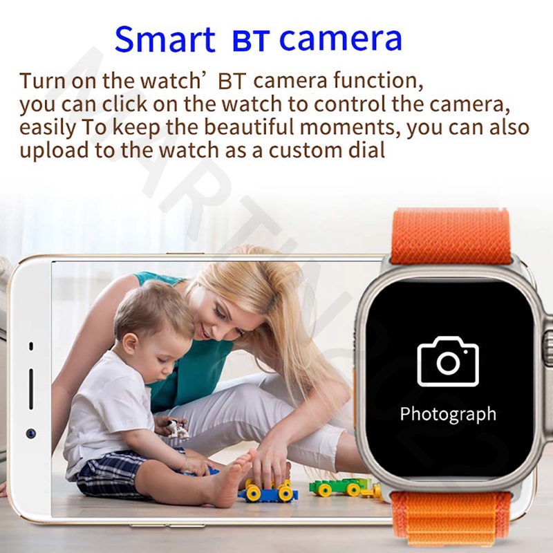 Đồng Hồ Thông Minh Agenda 8 Ultra 2023 49mm Kết Nối bluetooth 1.95 Inches