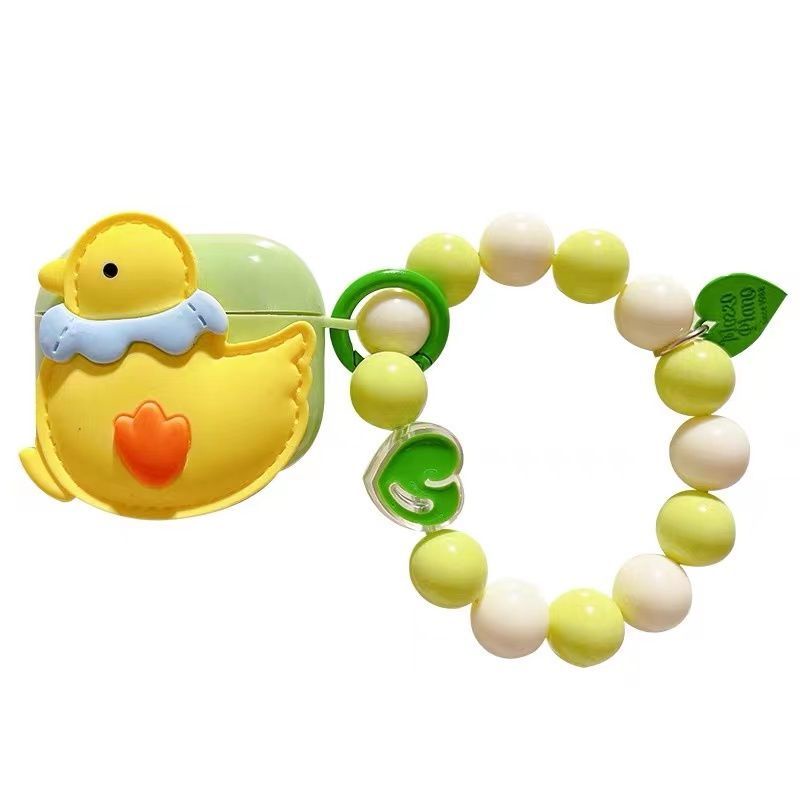 Vỏ Bảo Vệ Hộp Sạc Tai Nghe Không Dây Lenovo LP40 lp40pro p40 Hình Chú Vịt Nhỏ Dễ Thương