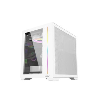Vỏ Case MIK LV12 MINI ELITE WHITE (Dãy led Argb & Thiết Kế Thông Minh Không Cần Ốc)