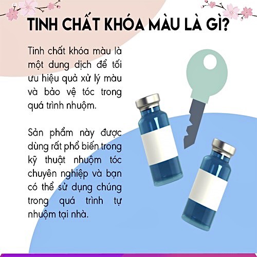 Tinh chất Khóa Màu tóc nhuộm Musk Giữ Màu Tóc Nhuộn Lâu Phai An Toàn