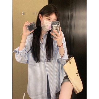 Áo sơ mi kẻ sọc oversize
