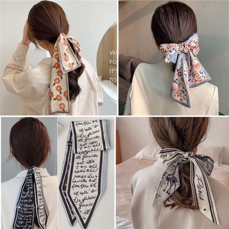 Khăn Quàng Cổ Đa Năng In Họa Tiết Hoa Phong Cách Vintage