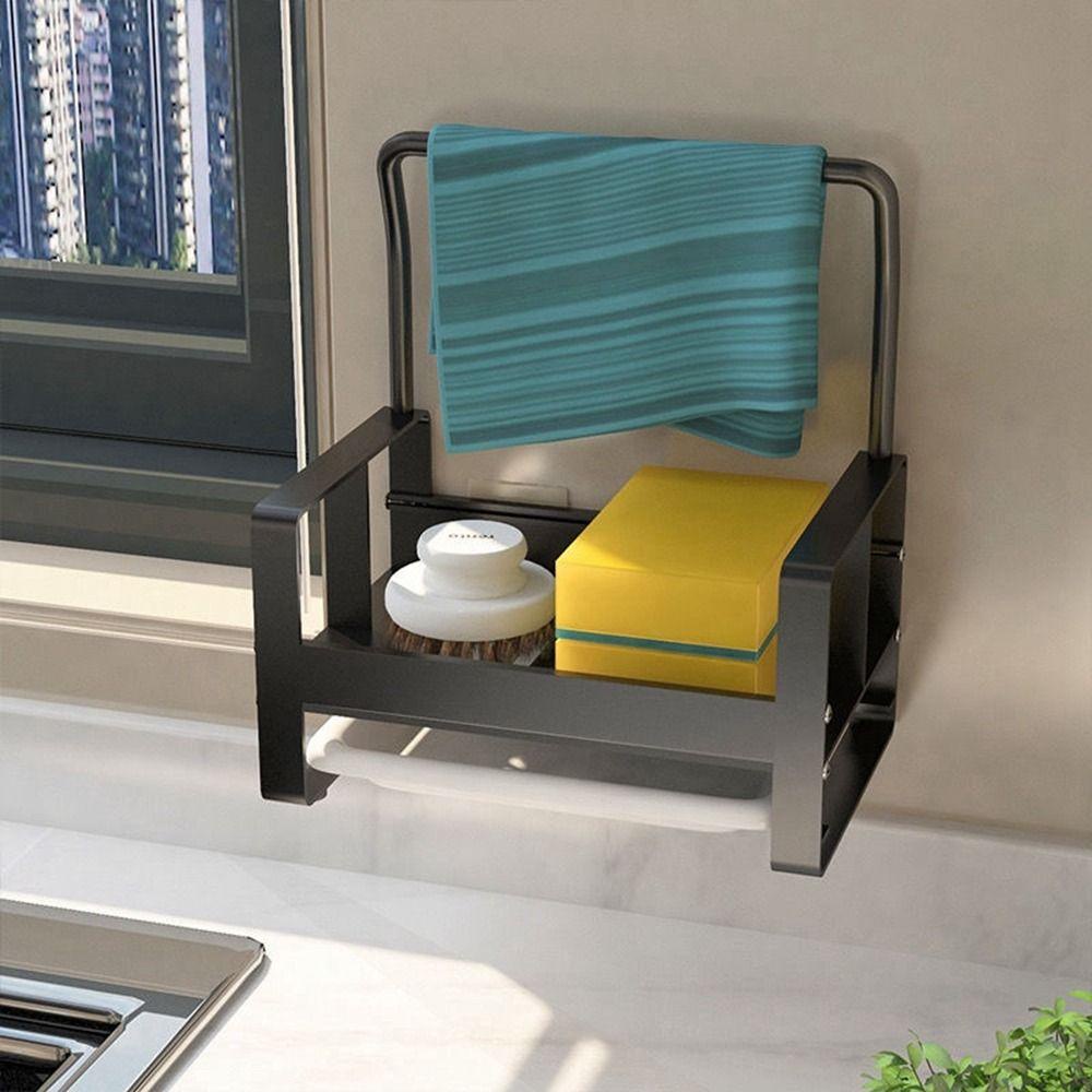 1 Giá Đỡ Bọt Biển Xà Phòng Bằng Nhôm Tiện Dụng Cho Nhà Bếp
