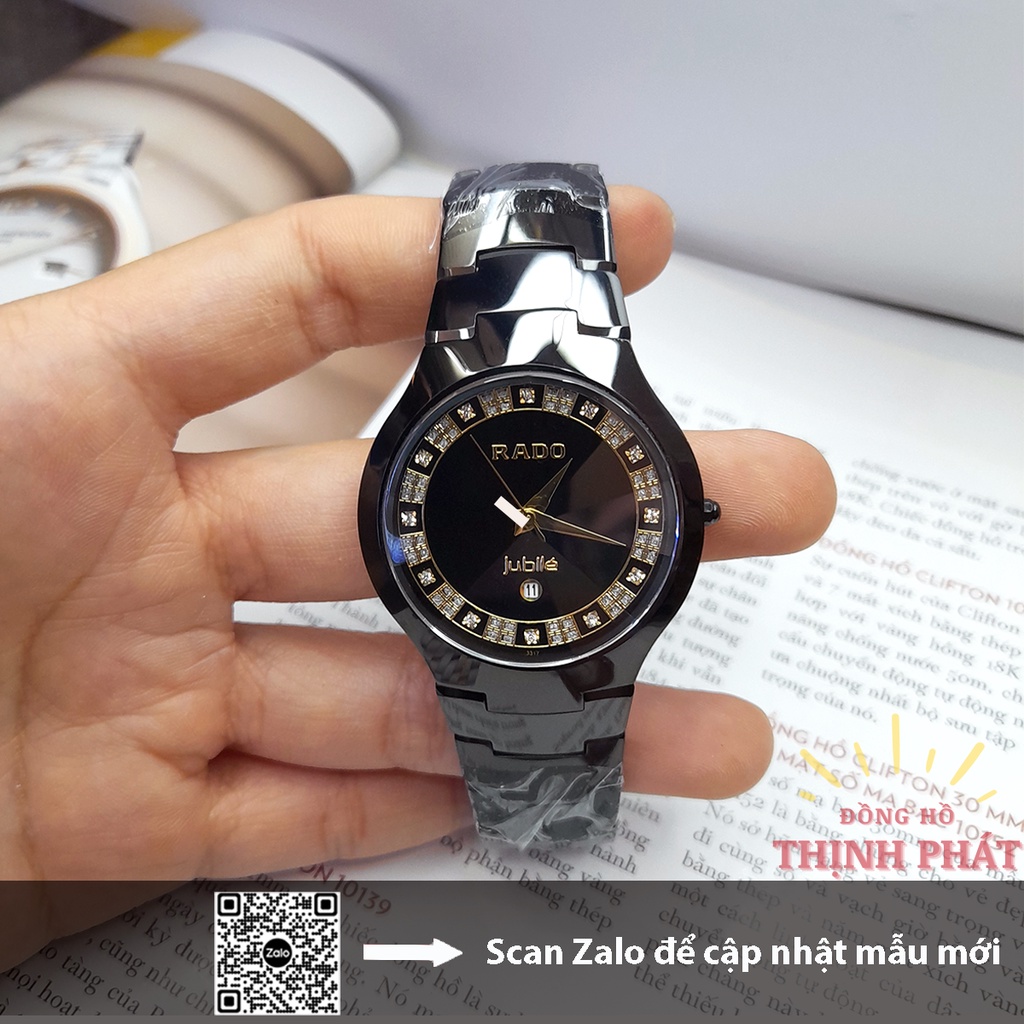 Đồng Hồ Nam RD JL6020 Kính Vỏ Dây Sapphire Đính Đá Cao Cấp