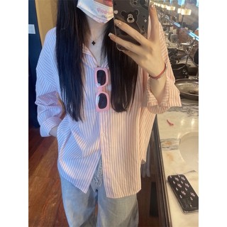 Áo sơ mi kẻ sọc oversize