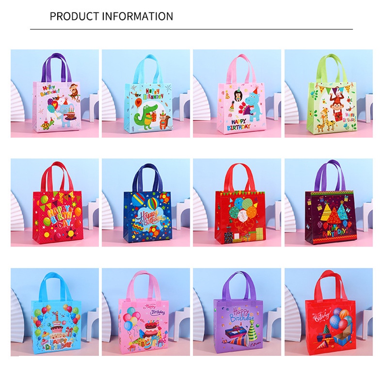 Túi Đựng Kẹo Bằng Vải Không Dệt Hàng Mới Dành Cho Tiệc Sinh Nhật Trẻ Em