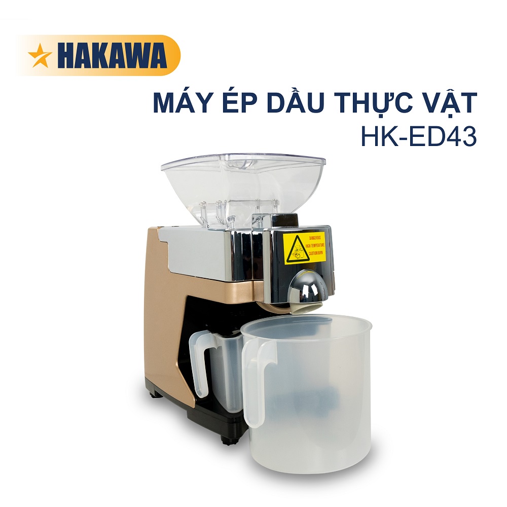 Máy Ép Dầu Thực Vật HAKAWA - HK-ED43 - Bảo hành chính hãng 12 tháng