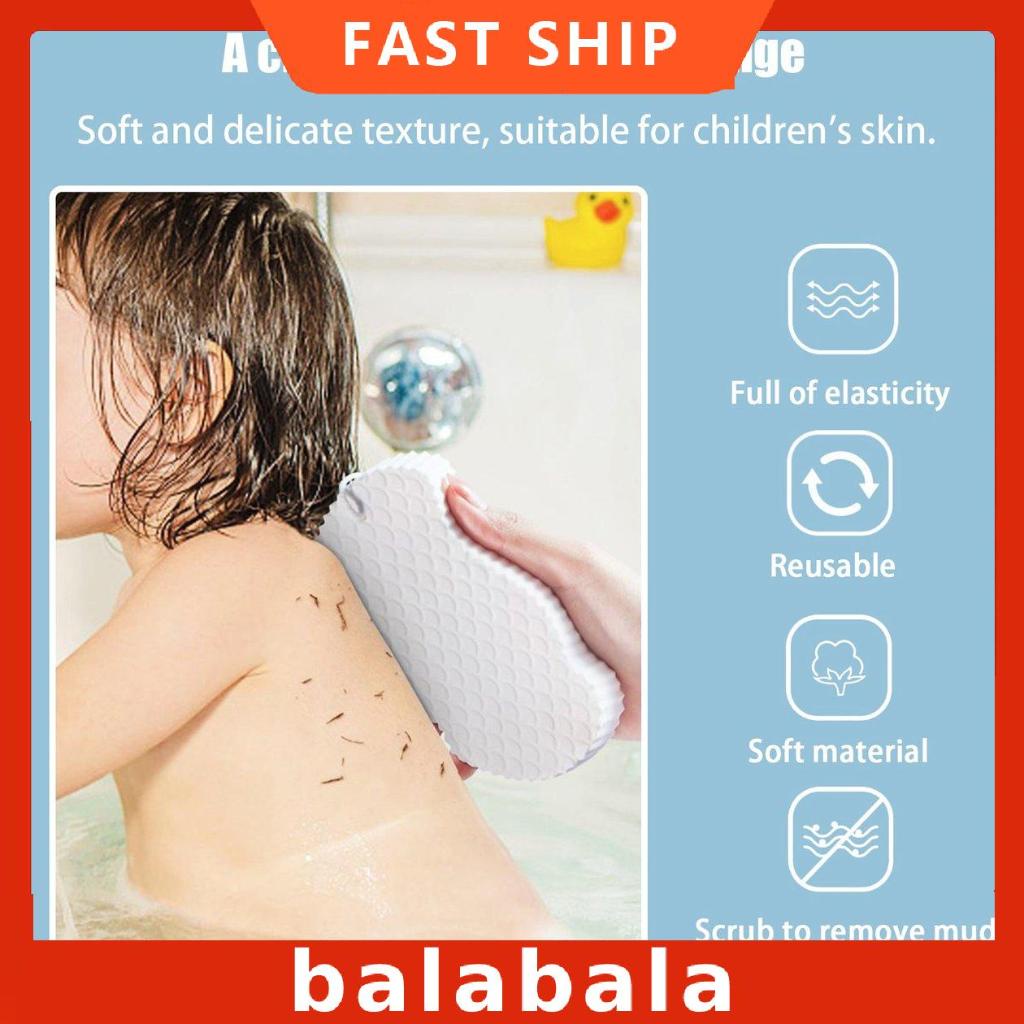 Bọt biển tắm tẩy tế bào chết 3D Bath Magics Bọt biển tẩy da chết Thân thiện với làn da Có thể tái sử dụng Bọt biển tắm siêu mềm