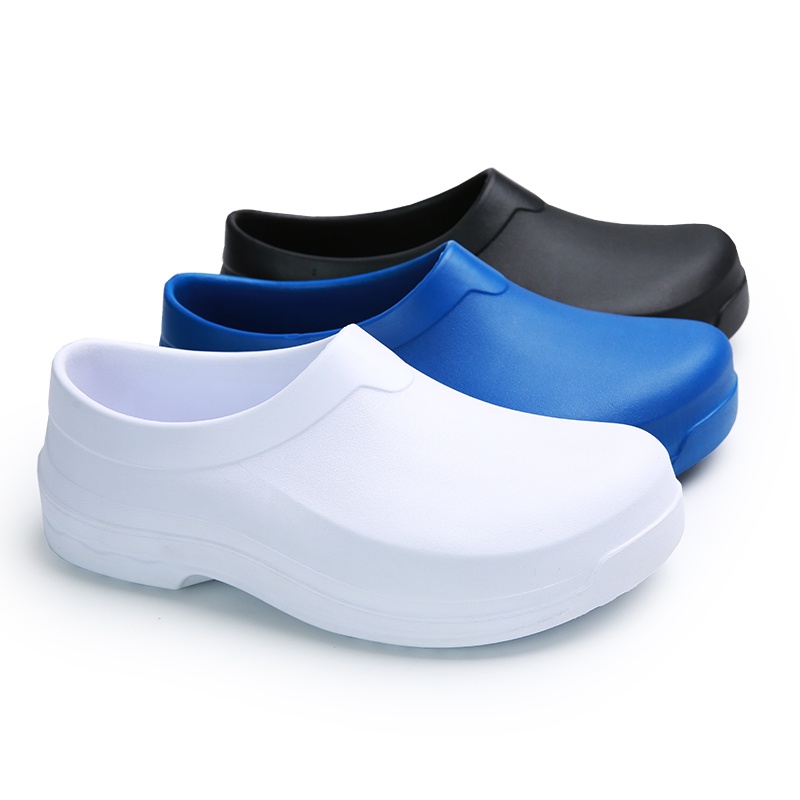 Giày Bảo Hộ Đầu Bếp Chống Trượt / Thấm Nước / Dầu Mỡ Có Size Lớn 36-45 Dành Cho Nam Và Nữ