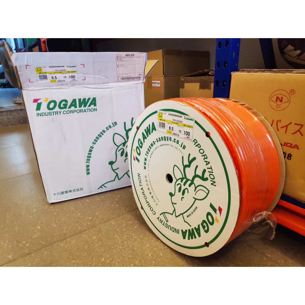 Dây hơi khí nén Nhật Bản Togawa TPH-6510 3 lớp chống gập, chịu áp 1.5Mpa (15 ký) - Made in Japan