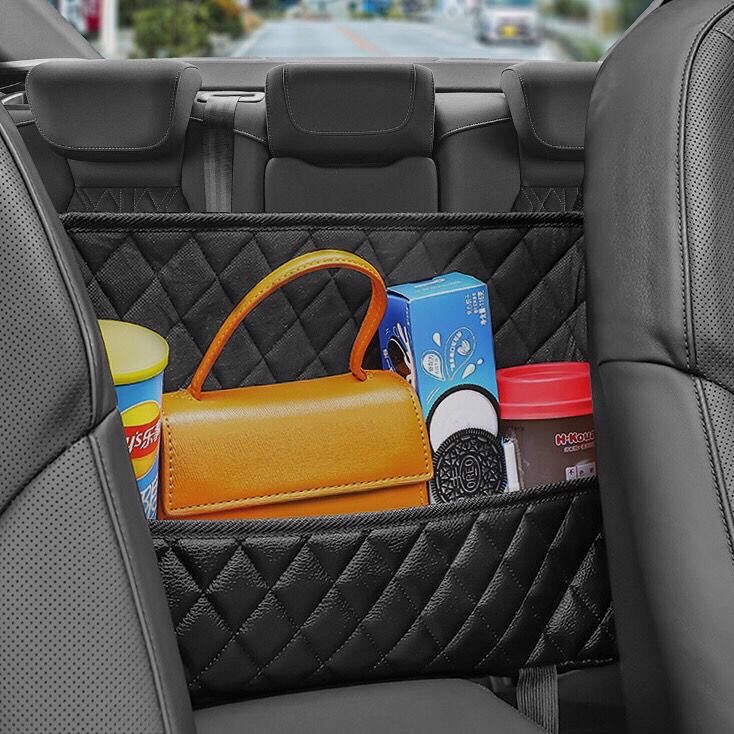 Car Seat Room Hanging Storage Bag Storage Pocket Multi-Function Chair Back Shopping Bags Car Middle Isolation Hanging Bag Hn7M