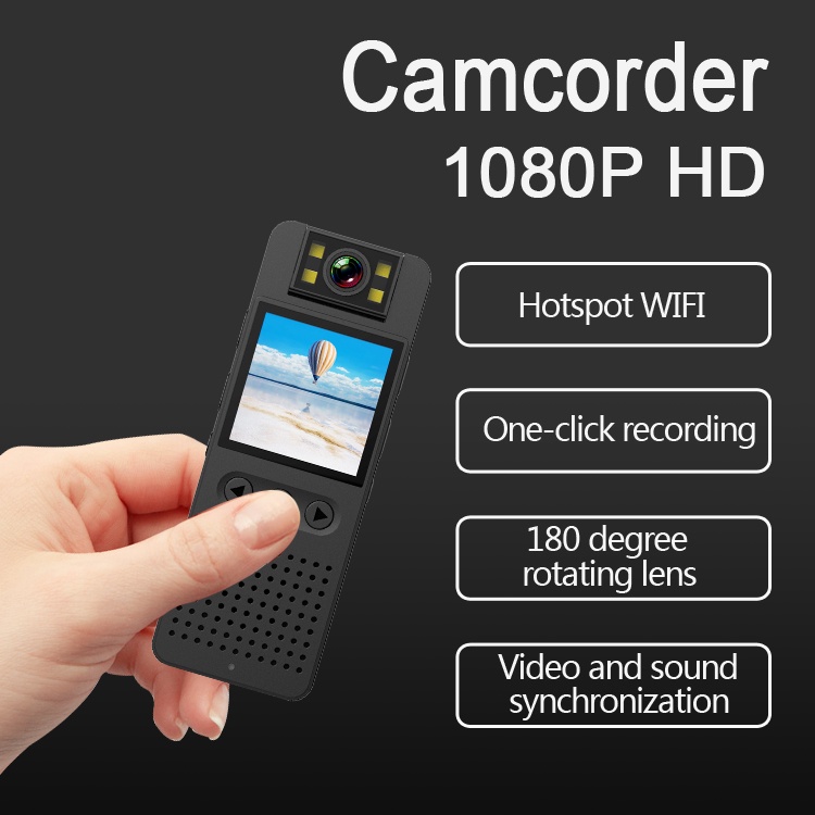 Máy Quay Hồng Ngoại DV mini HD 1080P Cảnh Sát Chống Ăn Mòn Hỗ Trợ Quay Ban Đêm