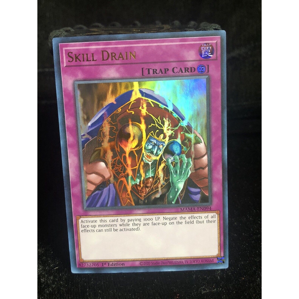 Thẻ bài YUGIOH - Skill Drain - MAMA-EN094 - Ultra Rare 1st Edition - Continuous Trap