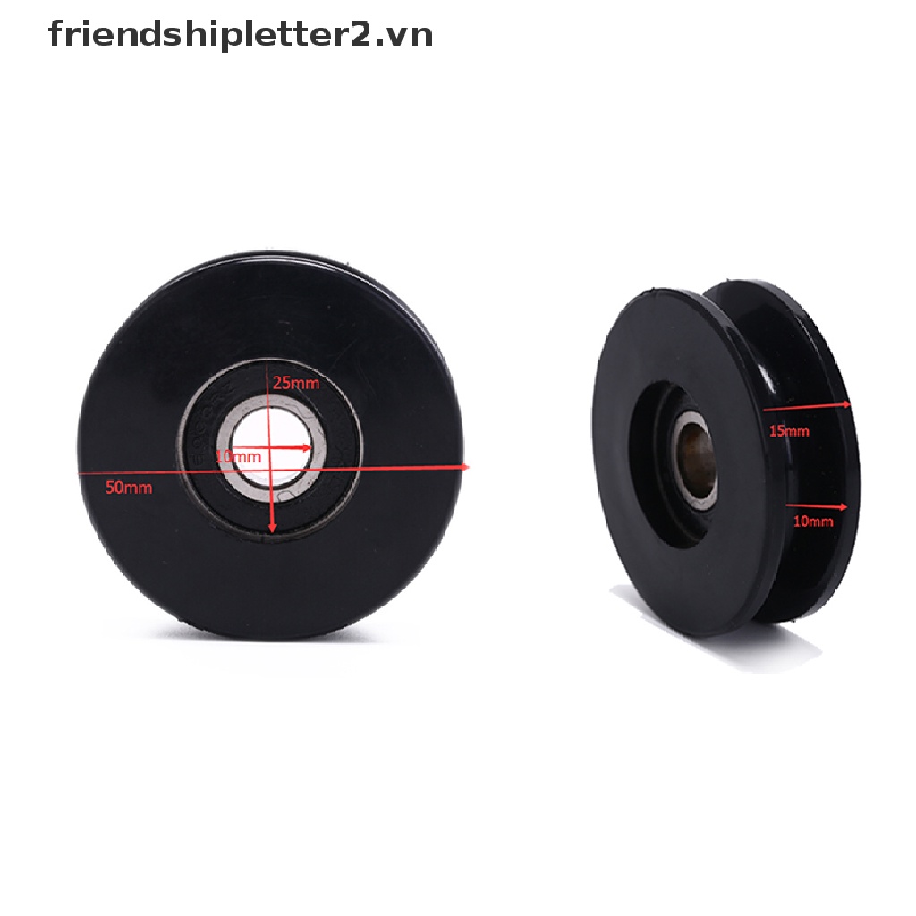 1 Bánh Xe Ròng Rọc Đen 50mm Chống Mòn Cho Tập gym .