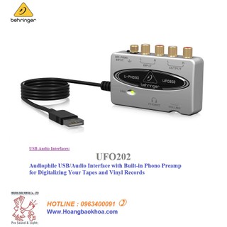 UFO202 Soundcard Behringer - Thiết bị Giao Diện Âm Thanh Behringer