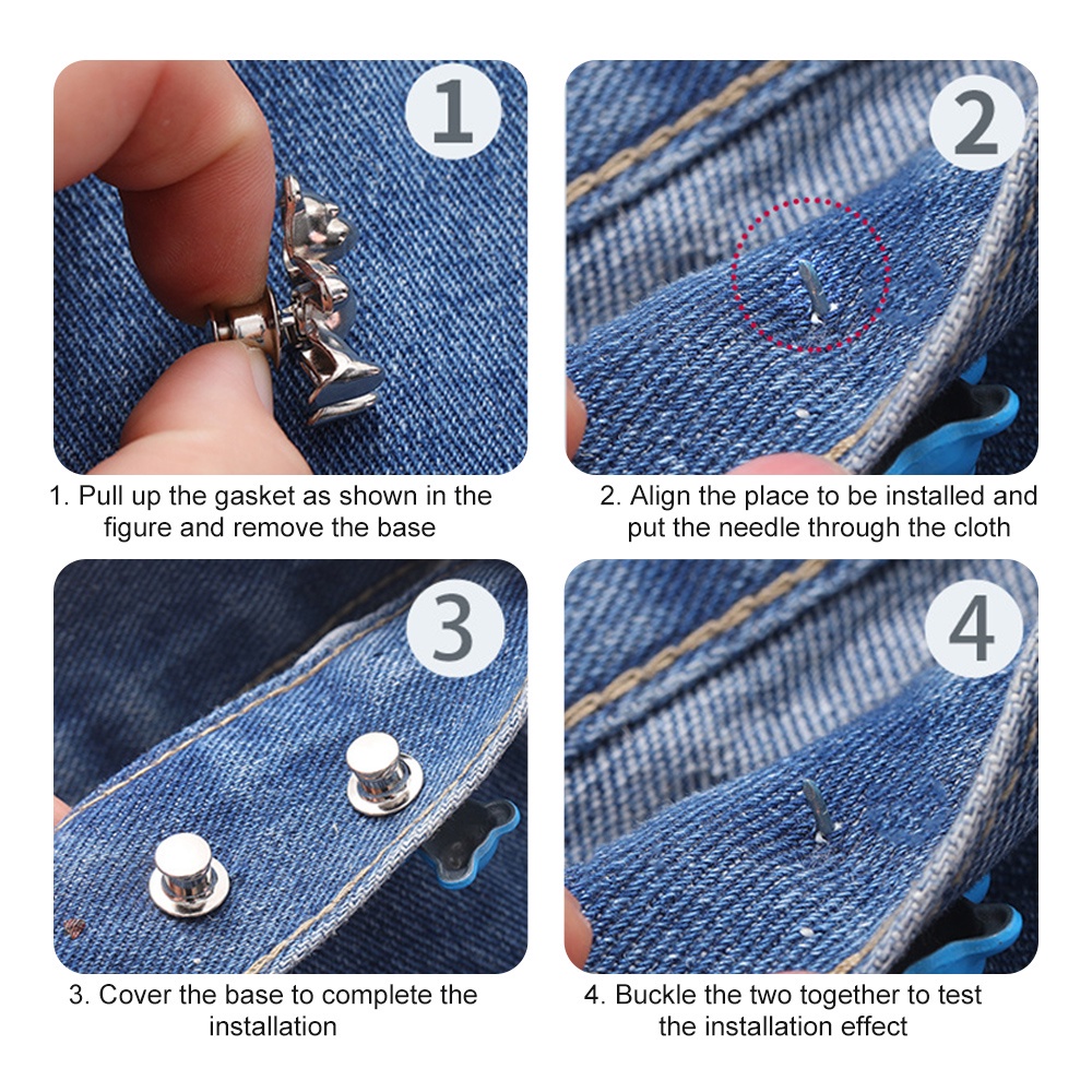 Kẹp Thắt Lưng Có Thể Điều Chỉnh Hình Hoa Cúc Nhỏ Dễ Thương Cho Quần Jean / Quần Jean