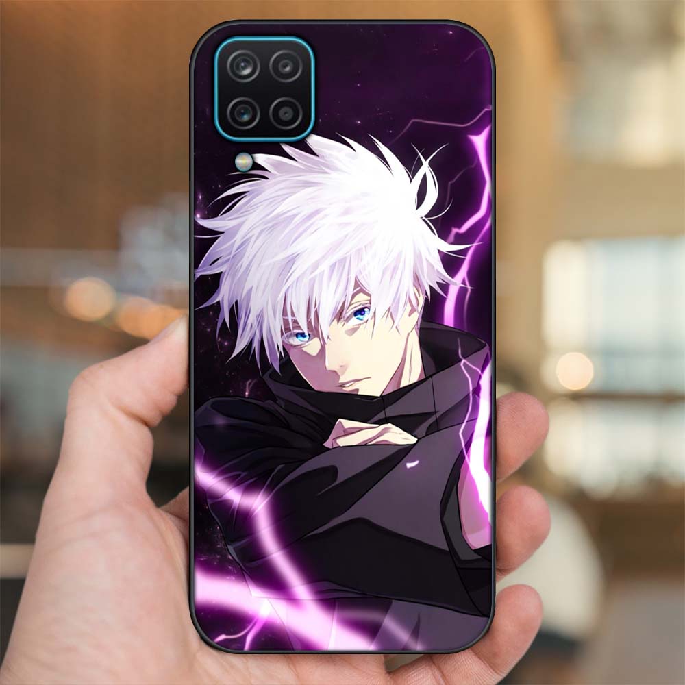 Ốp lưng Samsung A12 5G, M12 viền đen in hình Satoru Gojo Jujutsu Kaisen Chú Thuật Hồi Chiến