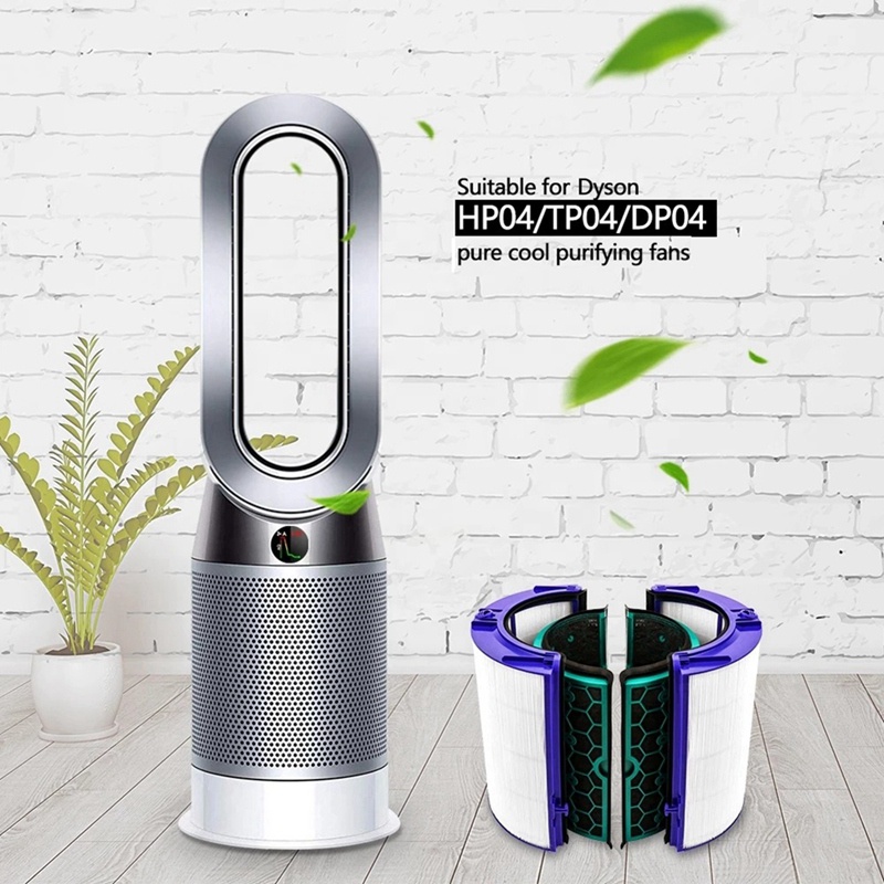 1 cặp Bộ lọc cho Máy lọc Dyson HP04 HP05 TP04 TP05 DP04 HEPA Thay thế màn hình lọc vải Carbon
