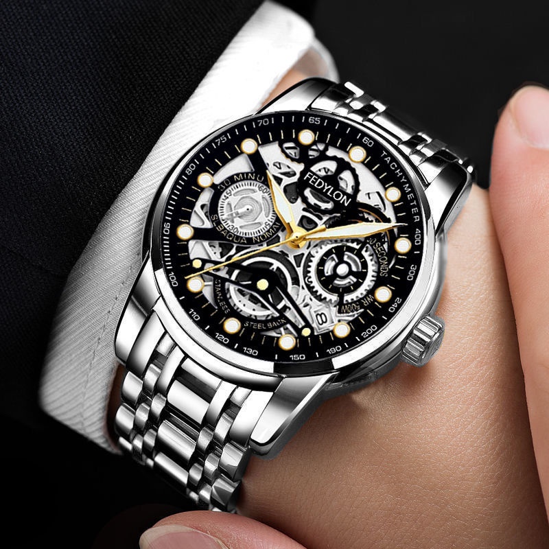 Đồng Hồ Cơ Tự Động Chống Thấm Nước Phát Quang Phong Cách Doanh Nhân Cho Nam