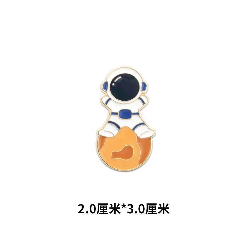 Ghim Cài Áo Hình Phi Hành Gia Bằng Kim Loại Phong Cách Nhật Bản Dễ Thương