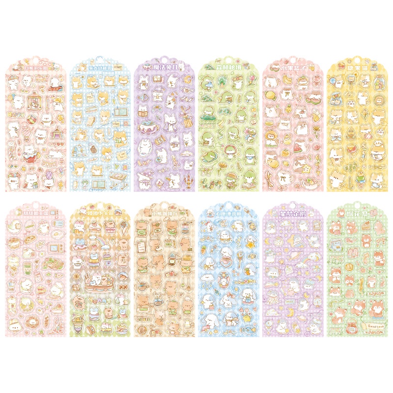 1 Tấm Dán PVC Chống Thấm Nước Hình Động Vật Dễ Thương