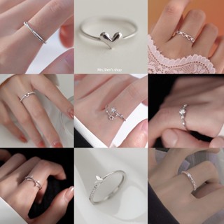 Nhẫn tráng bạc 925 hot trend phong cách Hàn Quốc