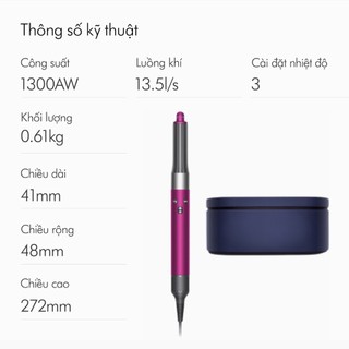 [Nhập mã ELDYSON2 giảm 10%] Máy tạo kiểu tóc và sấy khô Dyson Airwrap ™ Complete Long (Hồng/Xám trắng)