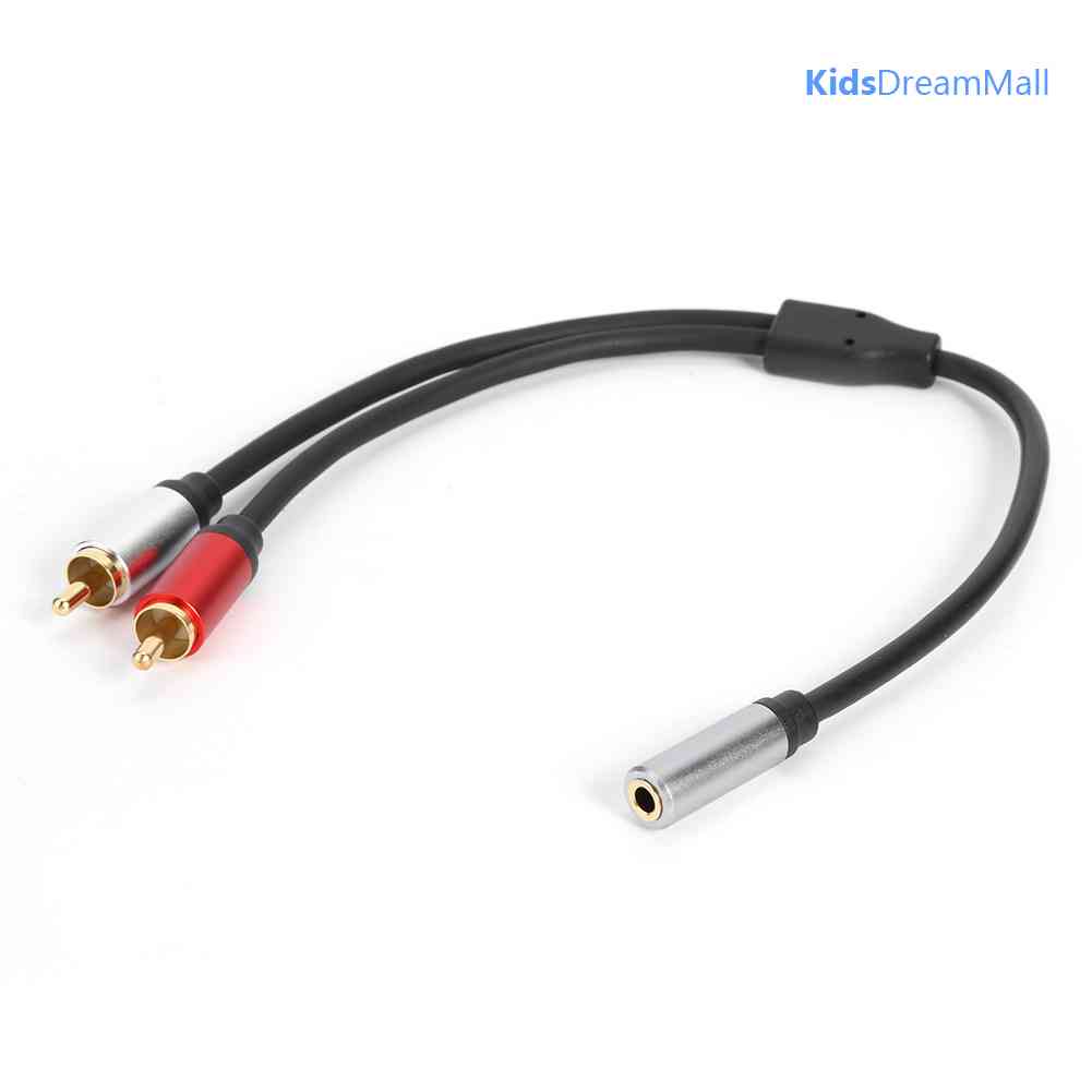 Cáp ChuyểN ĐổI Âm Thanh 3.5mm Sang 2 RCA 0.3m