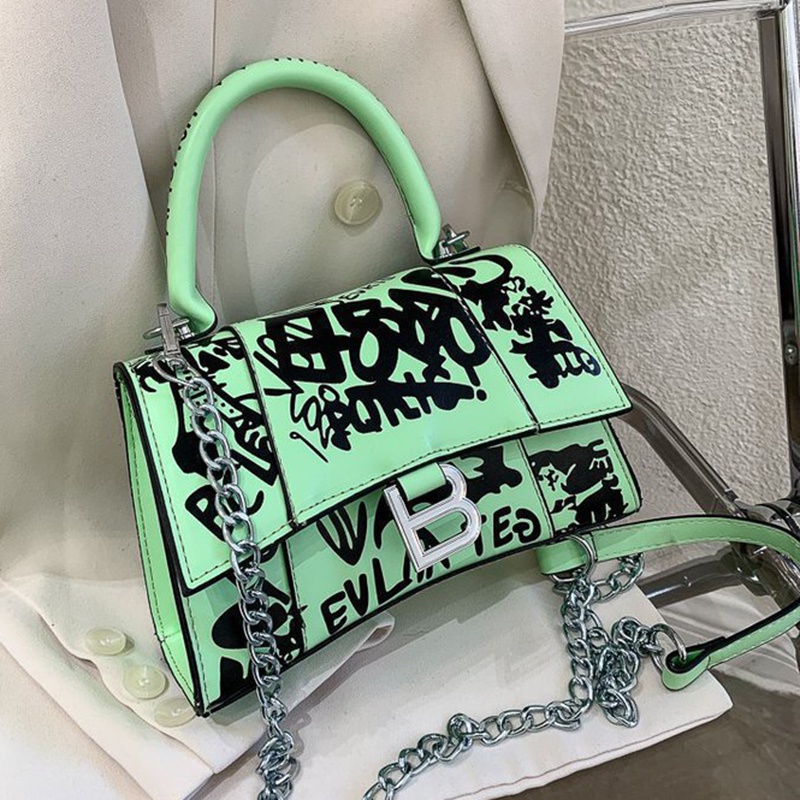 Túi Đeo Vai In Họa Tiết graffiti Hợp Thời Trang Dễ Phối Đồ Cho Nữ