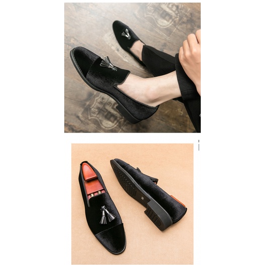 Giày Lười Tua Rua Thời Trang Dành Cho Nam, Size 38-47