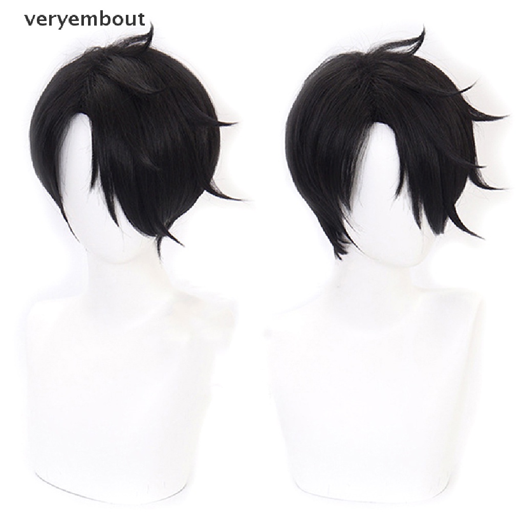 Tóc Giả Ngắn Màu Đen Hóa Trang Nhân Vật Yakusoku no Neverland The Promised Neverland Ray