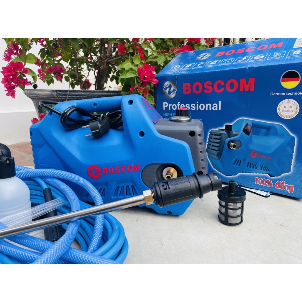 Máy rửa xe chỉnh áp BOSCOM 3200W BT-8 - Motor lõi đồng