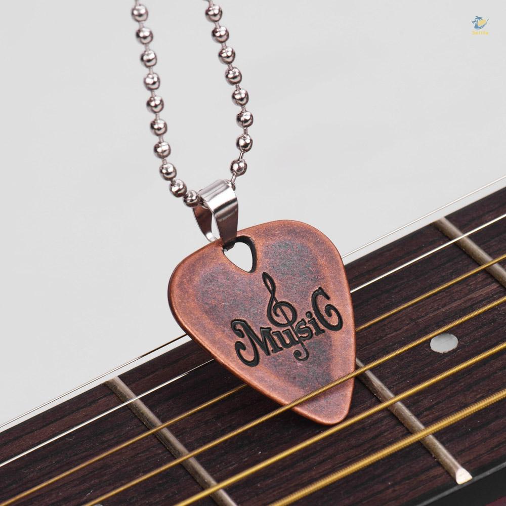 Vòng cổ Hợp Kim Kẽm Dày 1.2mm Hình Đàn Guitar Độc Đáo