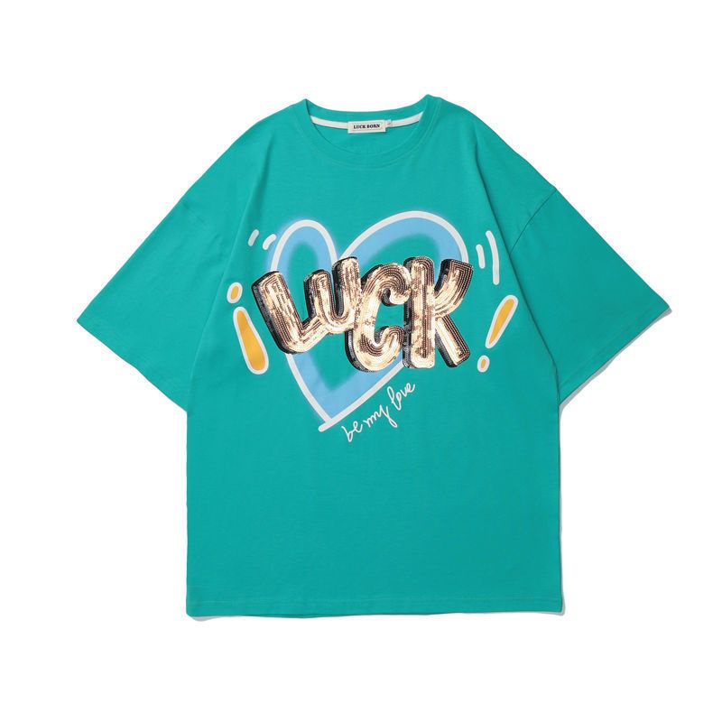 Áo Thun 100% Cotton Tay Ngắn Phong Cách Mới Cho Cặp Đôi