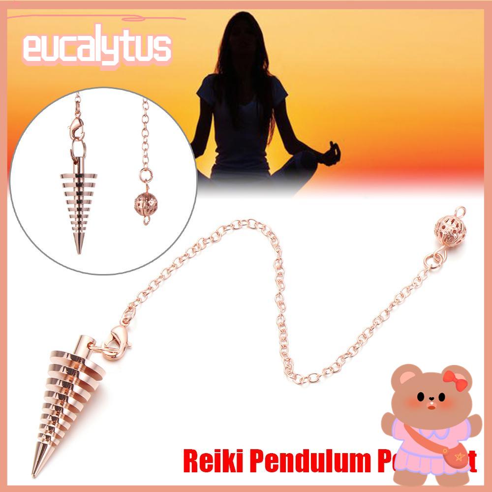 Eutus Mặt Dây Chuyền Con Lắc Reiki Bùa Hộ Mệnh Mới|Phụ Kiện Kim Loại Đồng Cổ Điển Độc Đáo