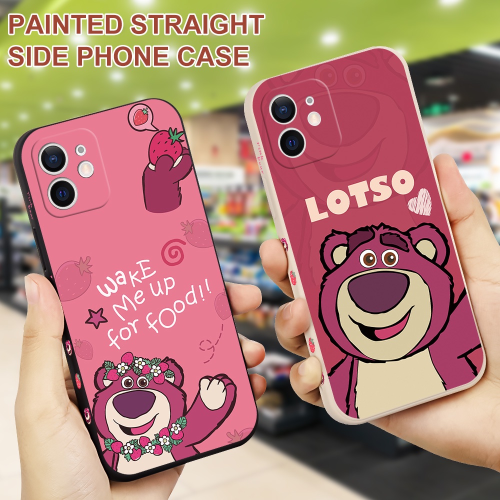 Ốp Điện Thoại Mềm In Hình Gấu Dâu Cho OPPO F9 Pro F1 Plus F7 F1S R9 OPPO Reno 2F 2Z 6Z Reno 4 5 Pro