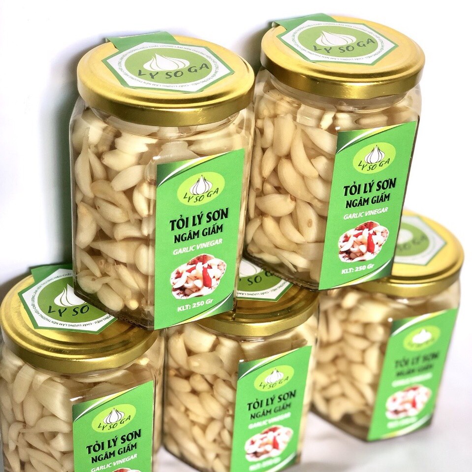 Lý Sơn - tỏi ngâm giấm dùng liền - Cô Hai Lý Sơn