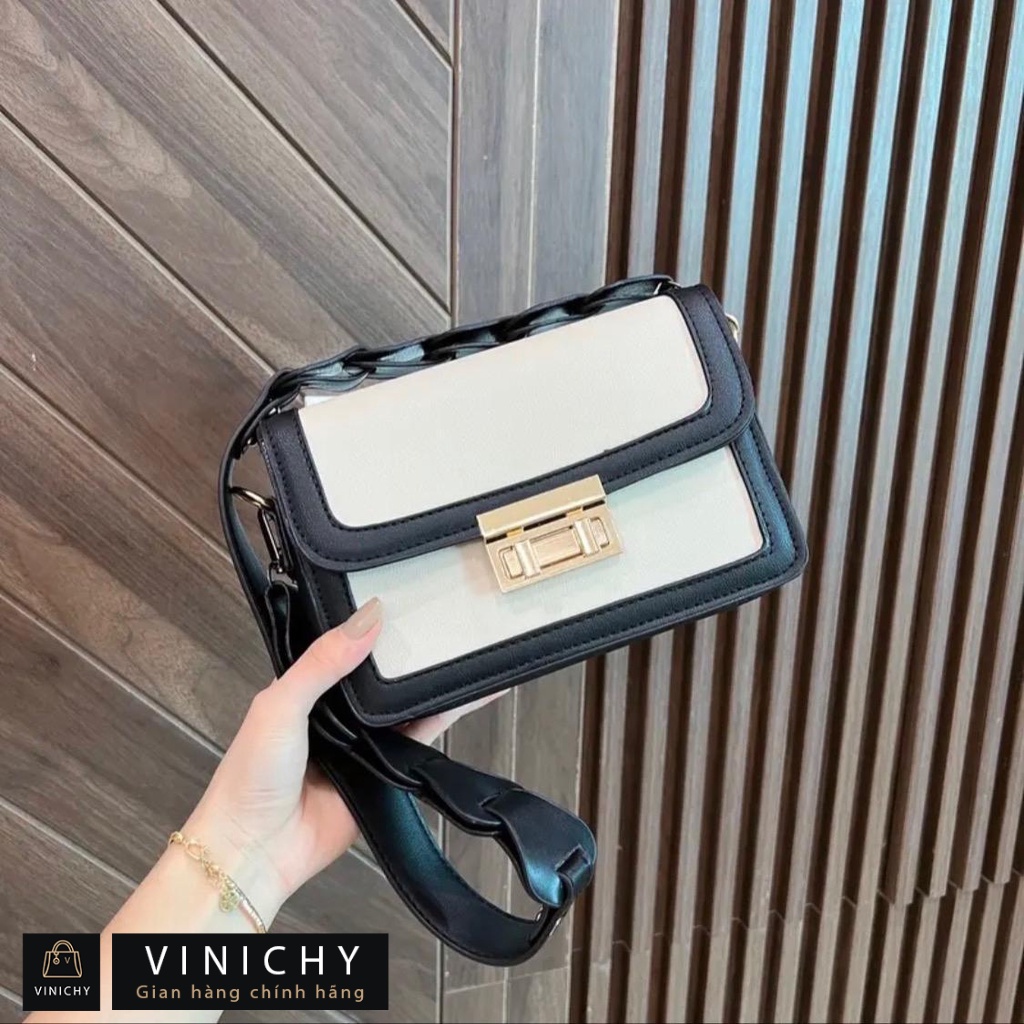 Túi xách nữ đeo chéo, đeo vai, đi chơi, đi học VINICHY, da đẹp, thời trang cao cấp size 20cm HA311