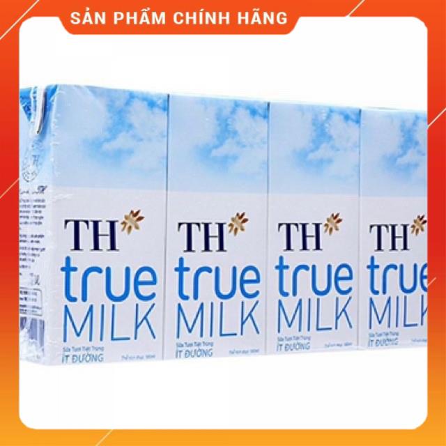 🍓Sữa Tươi Tiệt Trùng 🍓TH True Milk Có Đường,Ít Đường 180ml Nguyên Chất Nhiều Vị