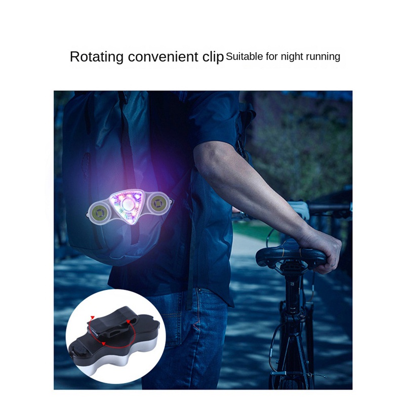 Đèn LED Tín Hiệu Rẽ Chống Thấm Nước Sạc USB Cho Xe Đạp