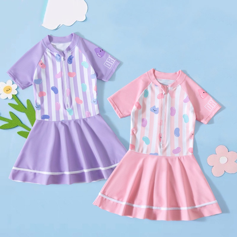 Bộ đồ bơi một mảnh IQ ANGEL cỡ vừa thời trang mùa hè cho bé gái