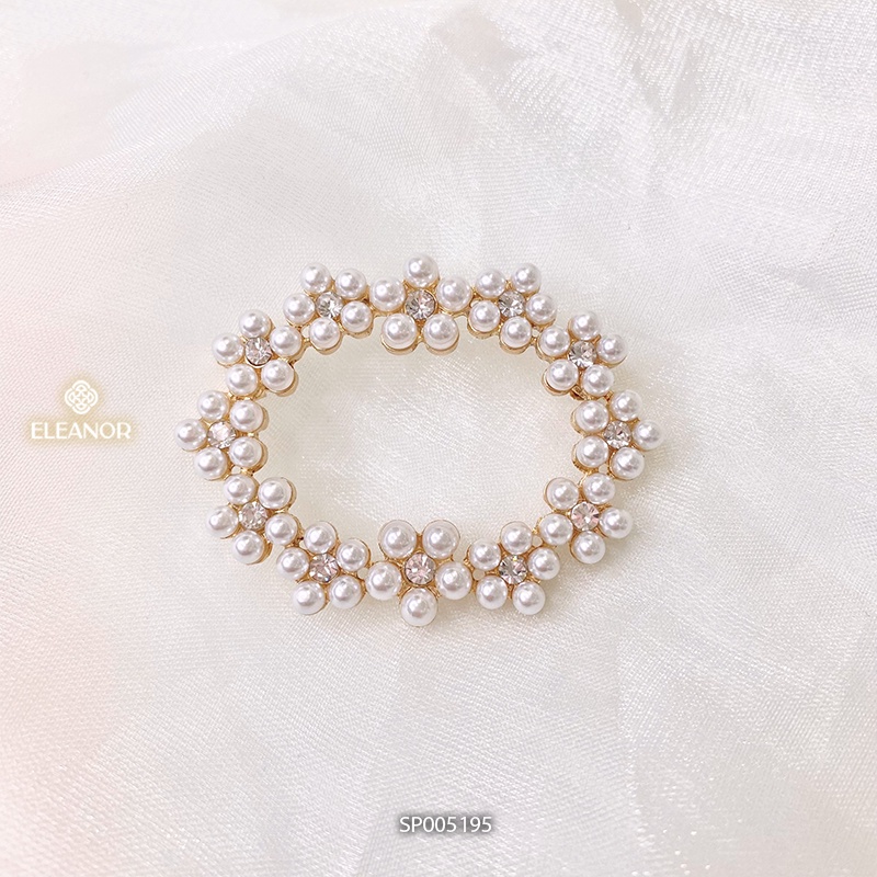 Ghim cài áo nữ Eleanor Accessories vòng hoa ngọc trai nhân tạo phụ kiện trang sức 5195