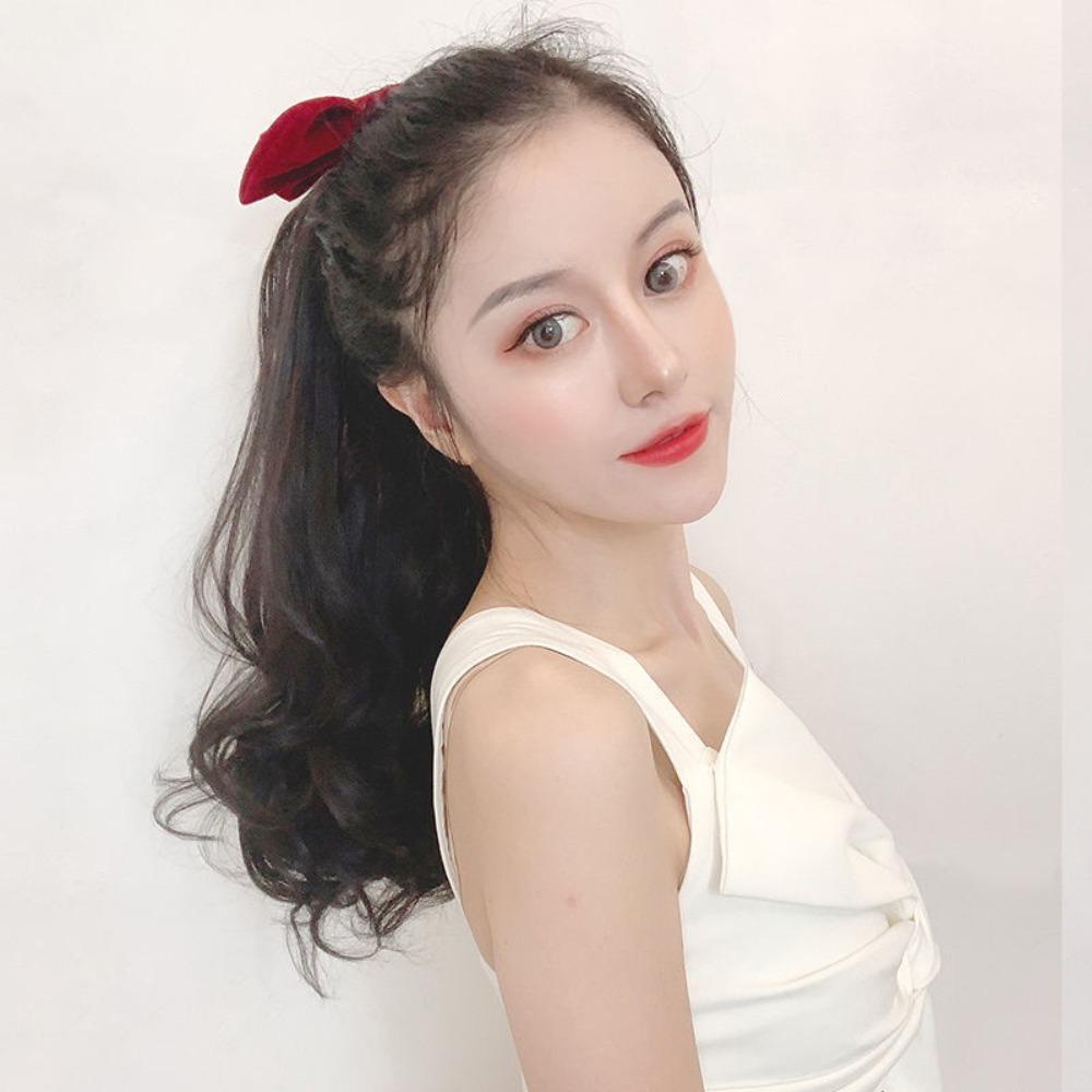 LOMBARD Tóc Giả Thắt Nơ Bằng Sợi Tổng Hợp Mềm Mại Dành Cho Nữ